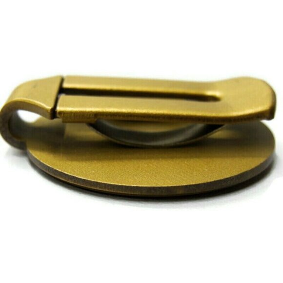 Winnavegas Veterans Money Clip Gold Tone Credit Card Cash - Picture 5 of 9